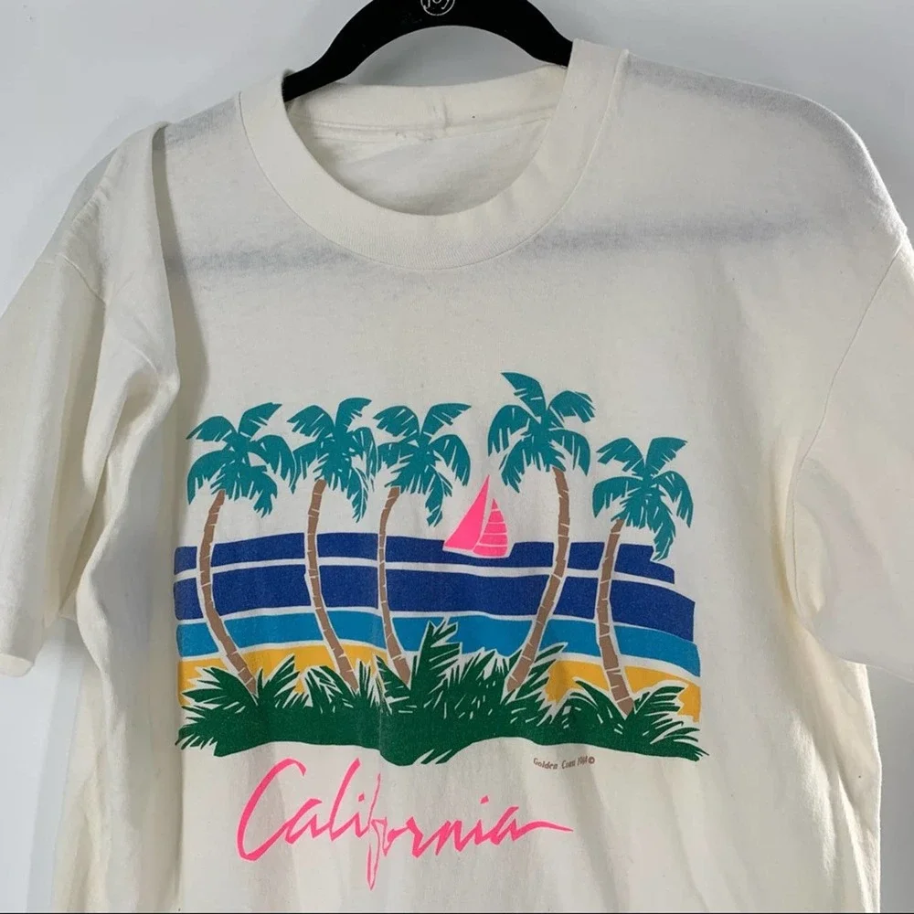 Vtg Single Stitch California 1984 Men’s T-Shirt L - Picture 3 of 11